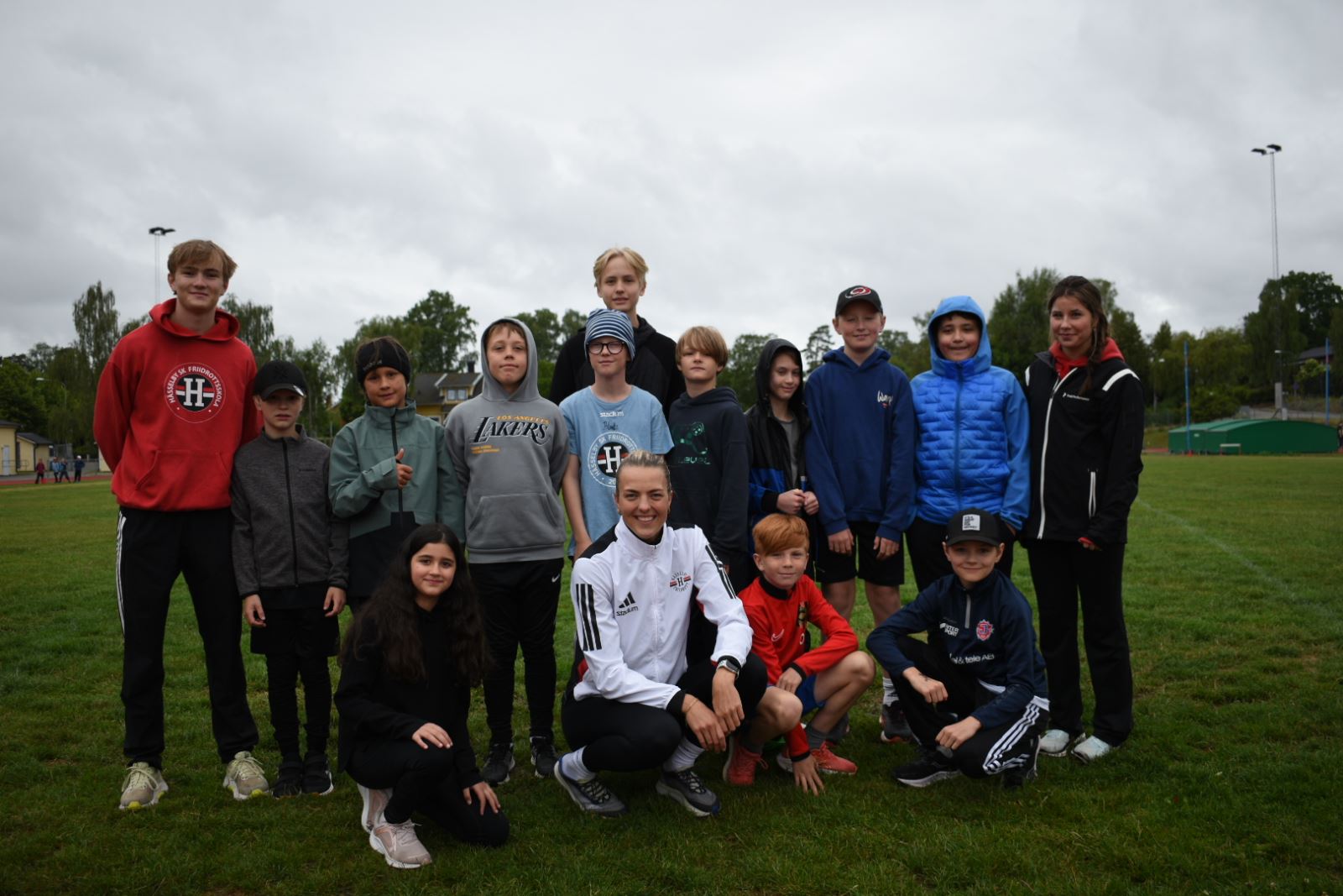 Bild frn friidrottsskolan 2025 nr Beatrice Lantz r p besk
