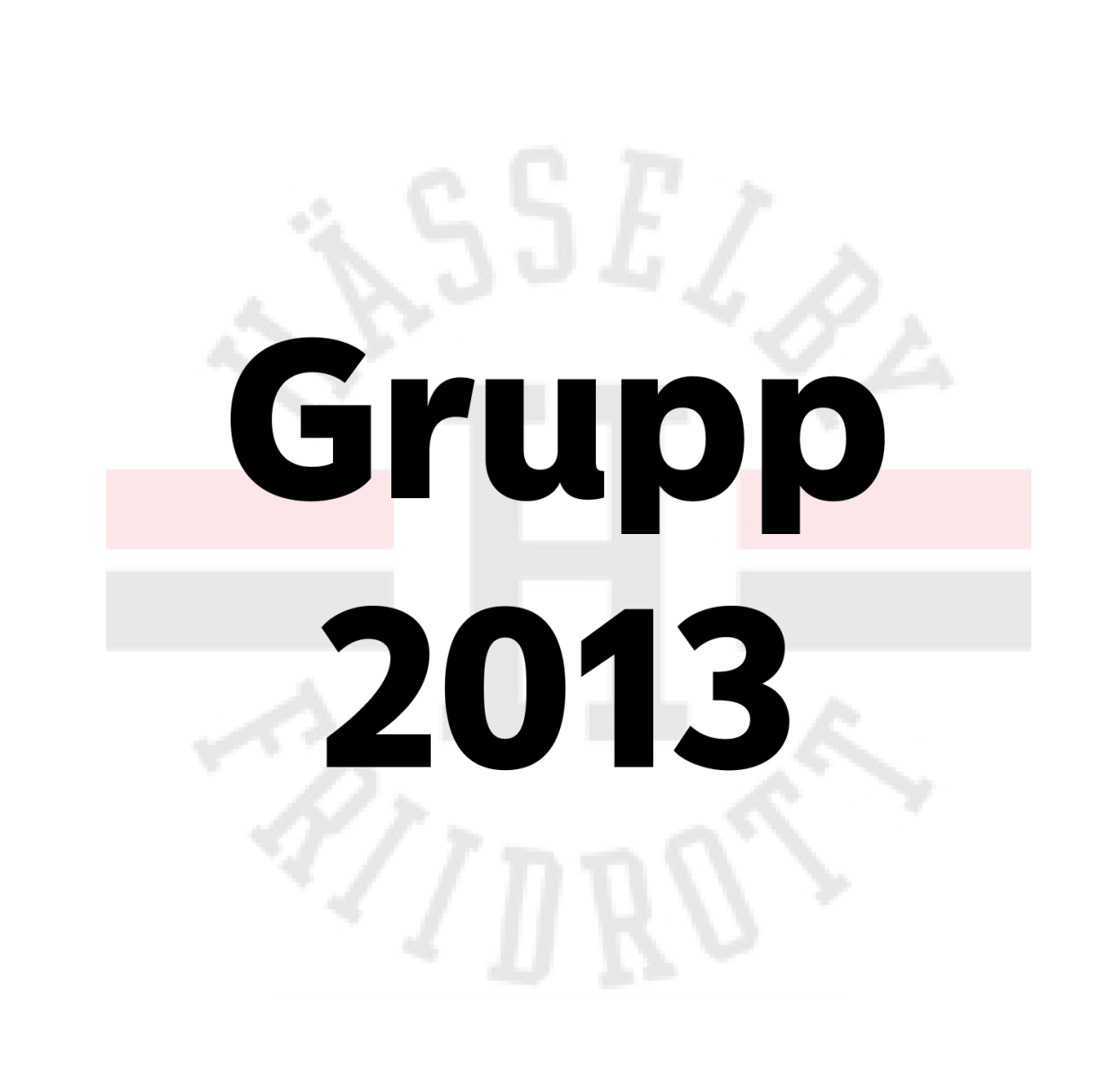 Träningsgrupp 2013