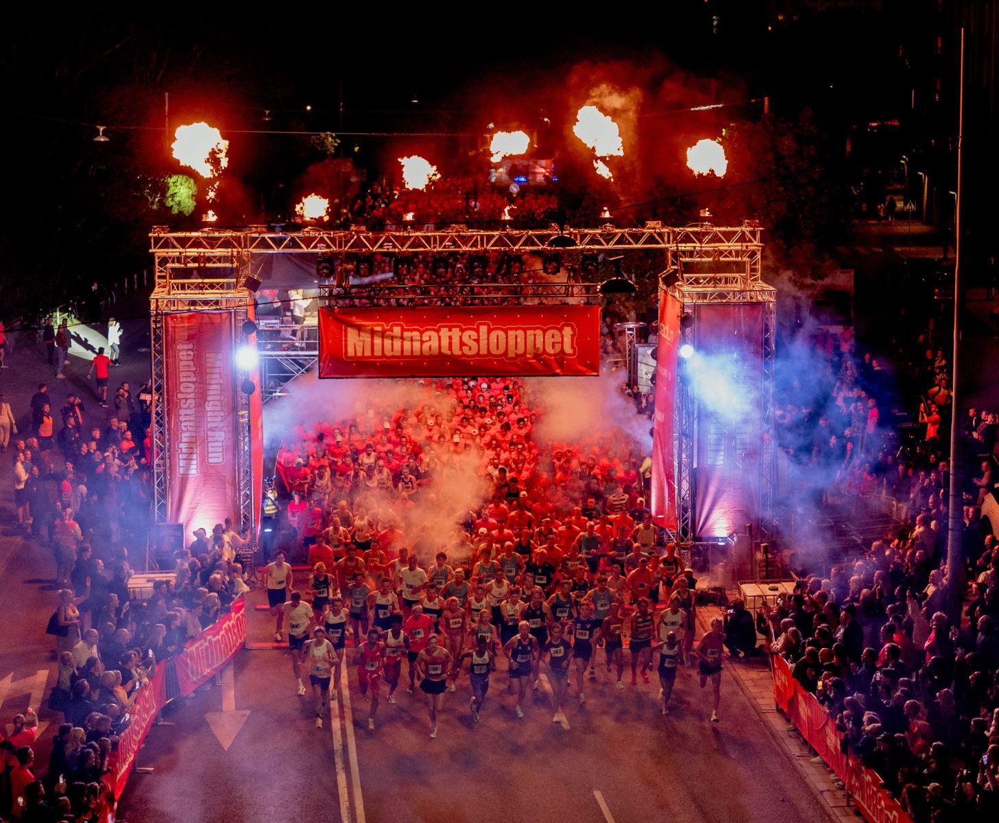 Foto p starten i Midnattsloppet