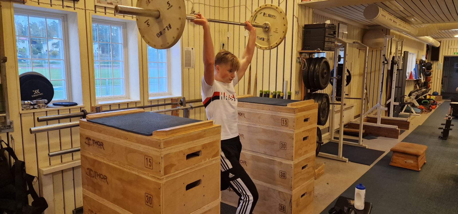 Skivstng i gymmet