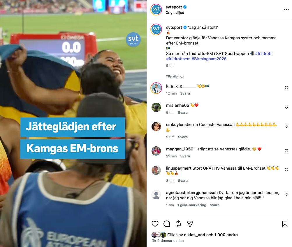 Bild fr�n SVts instagram