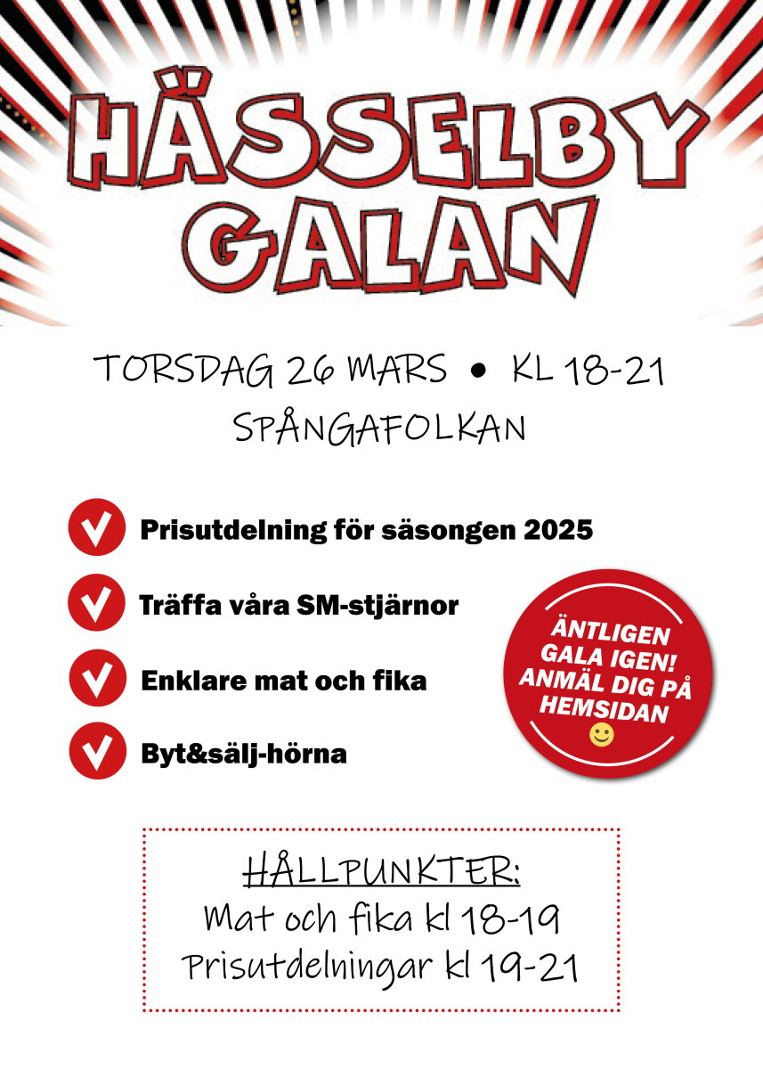 V�lkommen till �rets H�sselbygala!