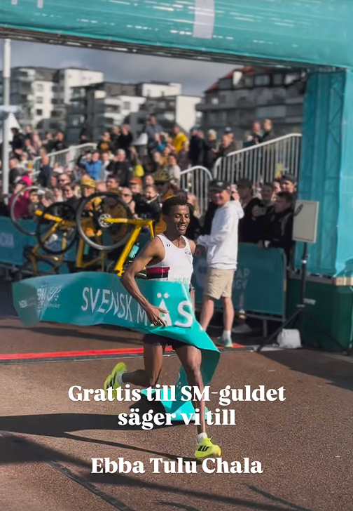 Ebba Tulu Chala springer i m�l p� Helsingborgs halvmarathon